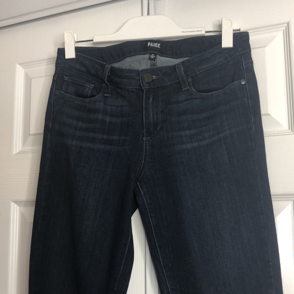 Paige Skyline Ankle Peg Jeans Dark 28 - Picture 2 of 7